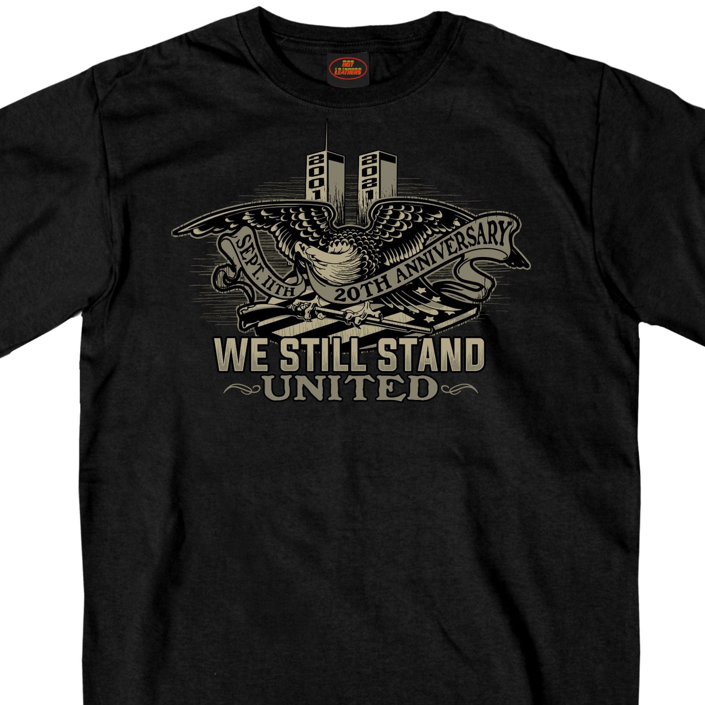 Men's Black '9-11 United We Stand Eagle' T-Shirt
