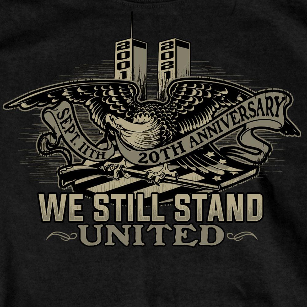 Men's Black '9-11 United We Stand Eagle' T-Shirt
