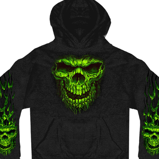 Men’s Shredder Skull Black Hoodie Sweatshirt