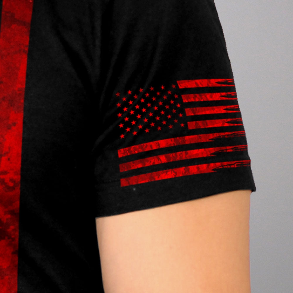 Men’s ‘American Flag Bullets’ Black T-Shirt