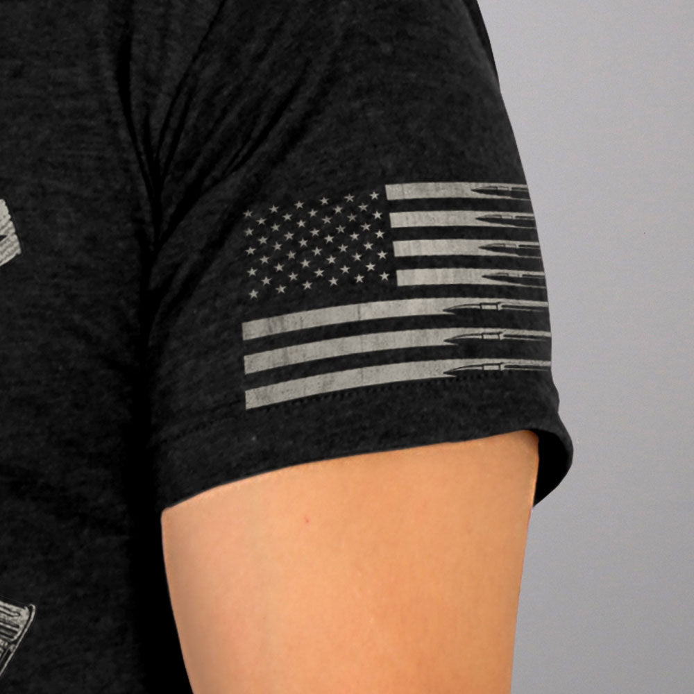 Men’s ‘American Support Crew’ Black T-Shirt