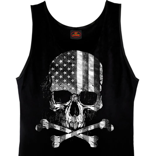 Men’s ‘Flag Skull’ Black Tank Shirt