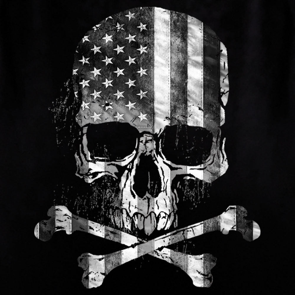 Men’s ‘Flag Skull’ Black Tank Shirt