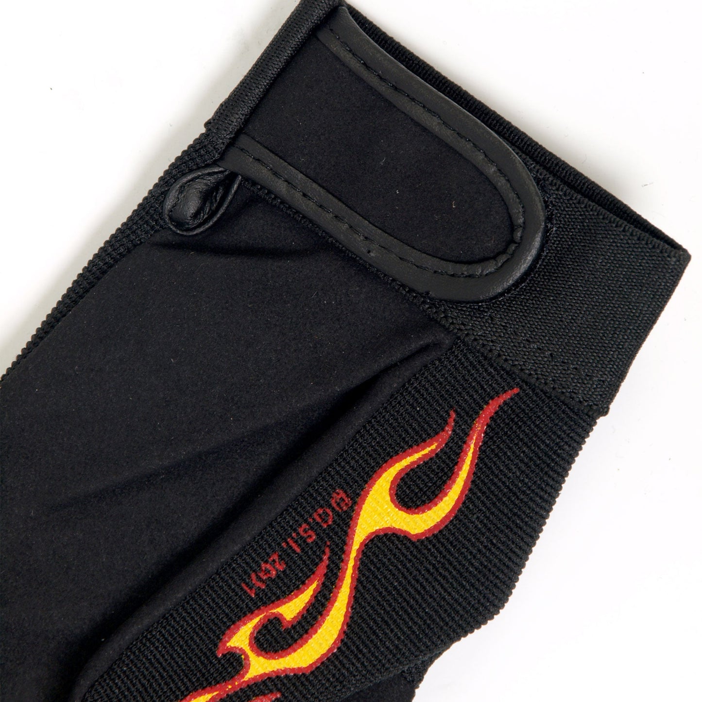Yellow and Red Flame Mechanics Gloves